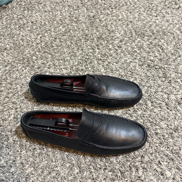 Cole Haan Howland Penny Loafers Driving Shoe Black Leather Men’s Size 9 M - Picture 2 of 9